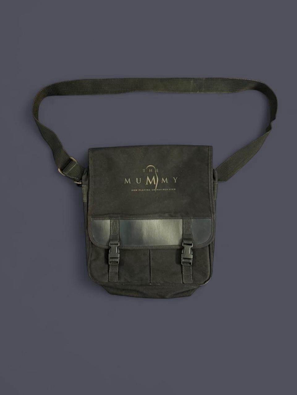 Vintage 1999 The Mummy Promotional Black Crossbody Shoulder Bag