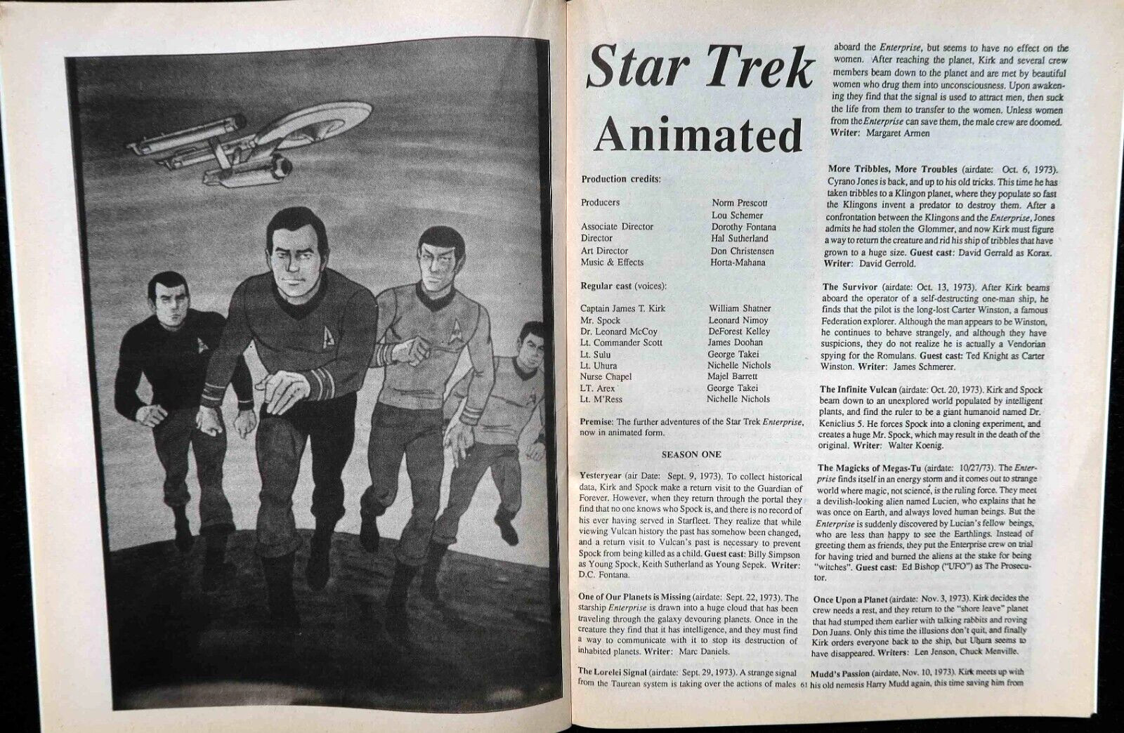 Epi-Log Premiere Issue & Special Issue, Sci-Fi TV Episode Capsules, Star Trek