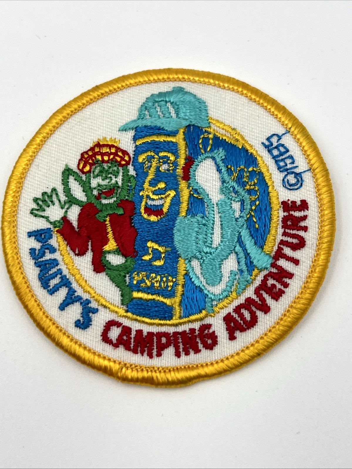 Vintage 1985 Psalty The Singing Songbook Camping Adventure Patch 3″ Christian