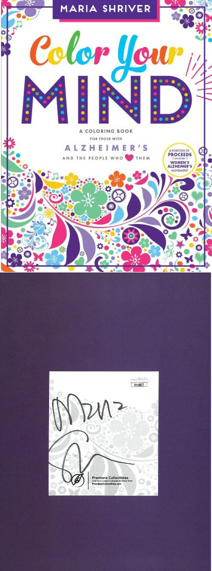 Maria Shriver signed 2017 Color Your Mind Softcover Book – JSA (for Alzheimer’s)