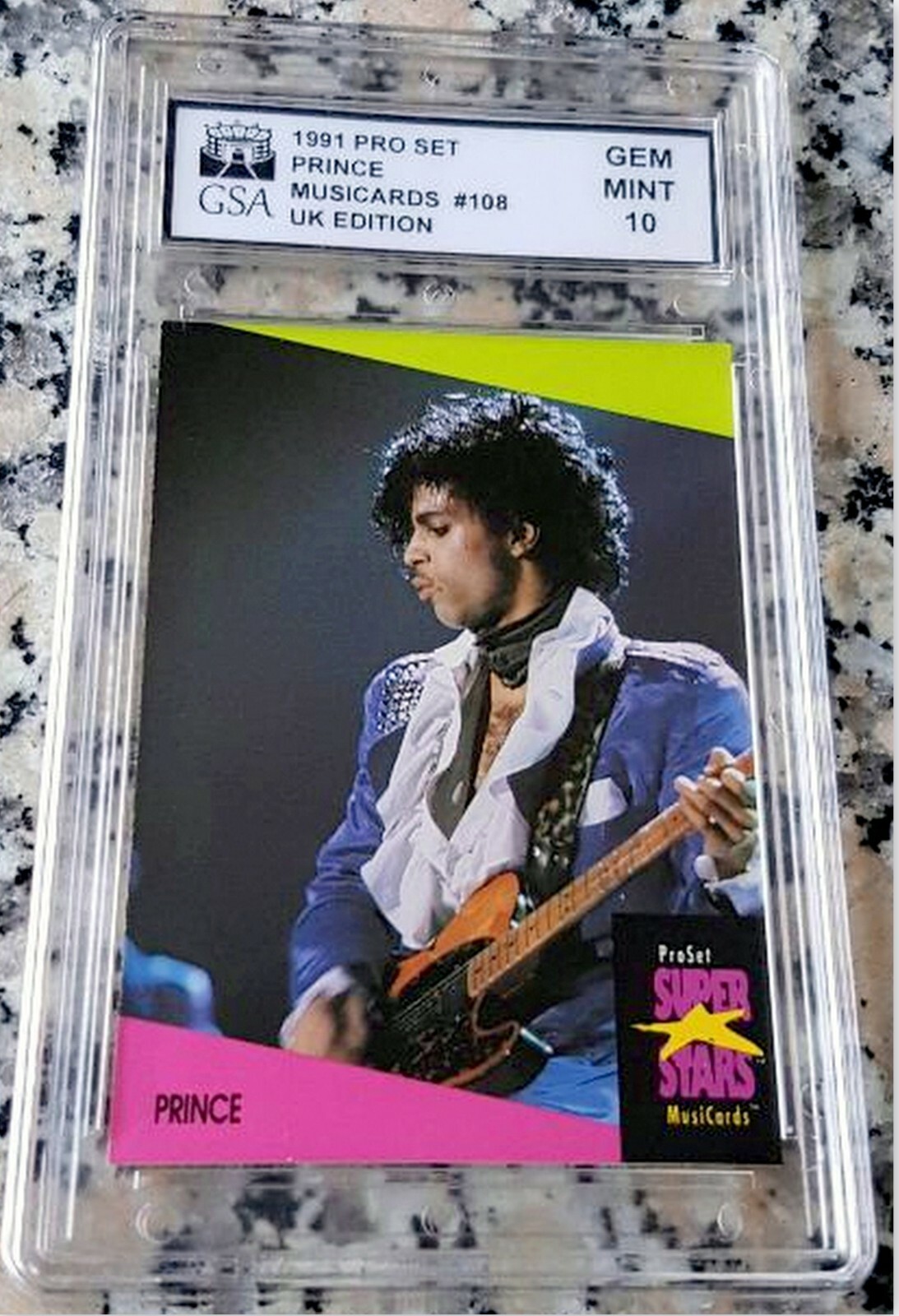 PRINCE Artist PURPLE One 1991 Pro Set RARE Music Trading Card GSA 10 GEM MINT $$