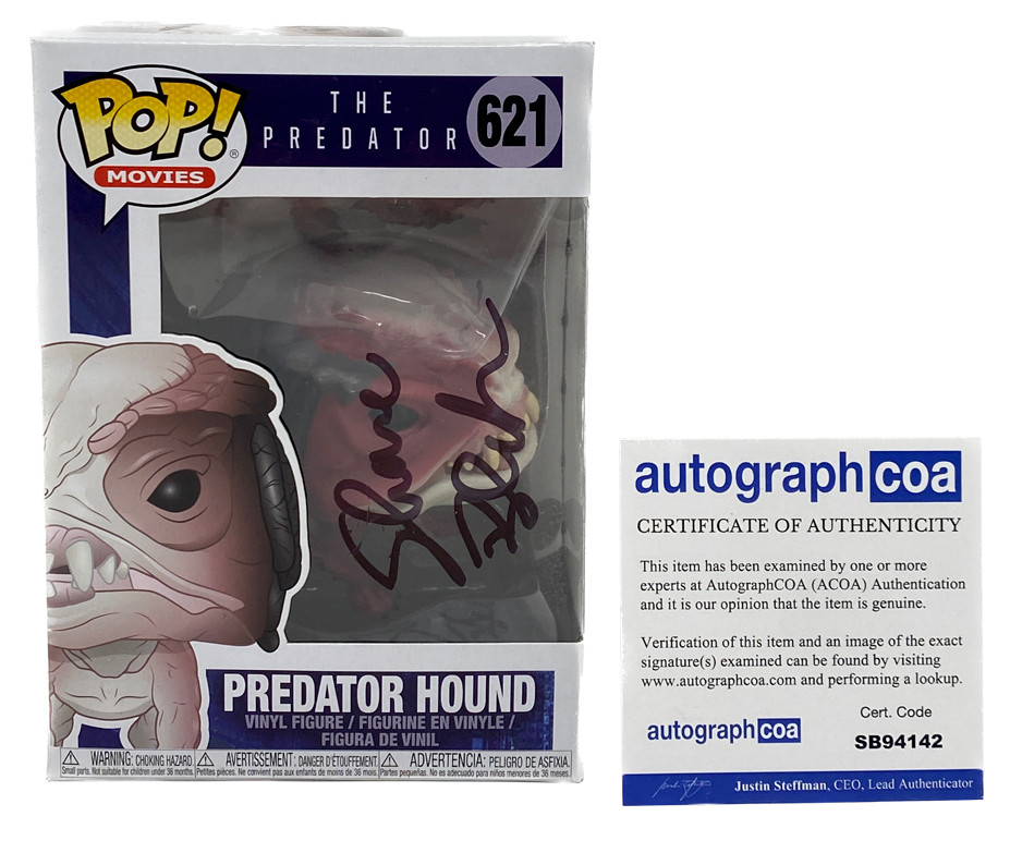 Shane Black Signed Autograph Funko Pop The Predator Hound 621 ACOA COA