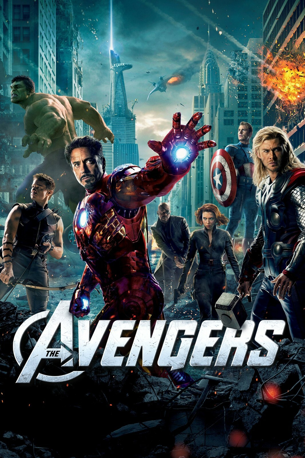 2012 Marvel Avengers Poster 11X17 Iron Man Thor Captain Americs Black Widow 🍿