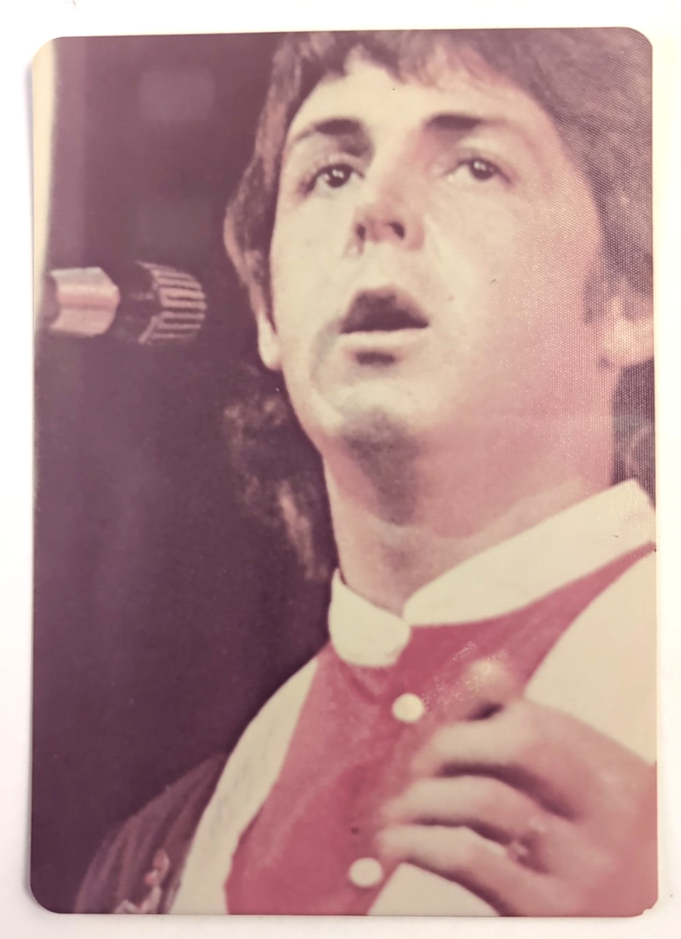 1976 Vintage Original 1 of 1 Photograph, Paul McCartney in Concert Wings, 5×3.5
