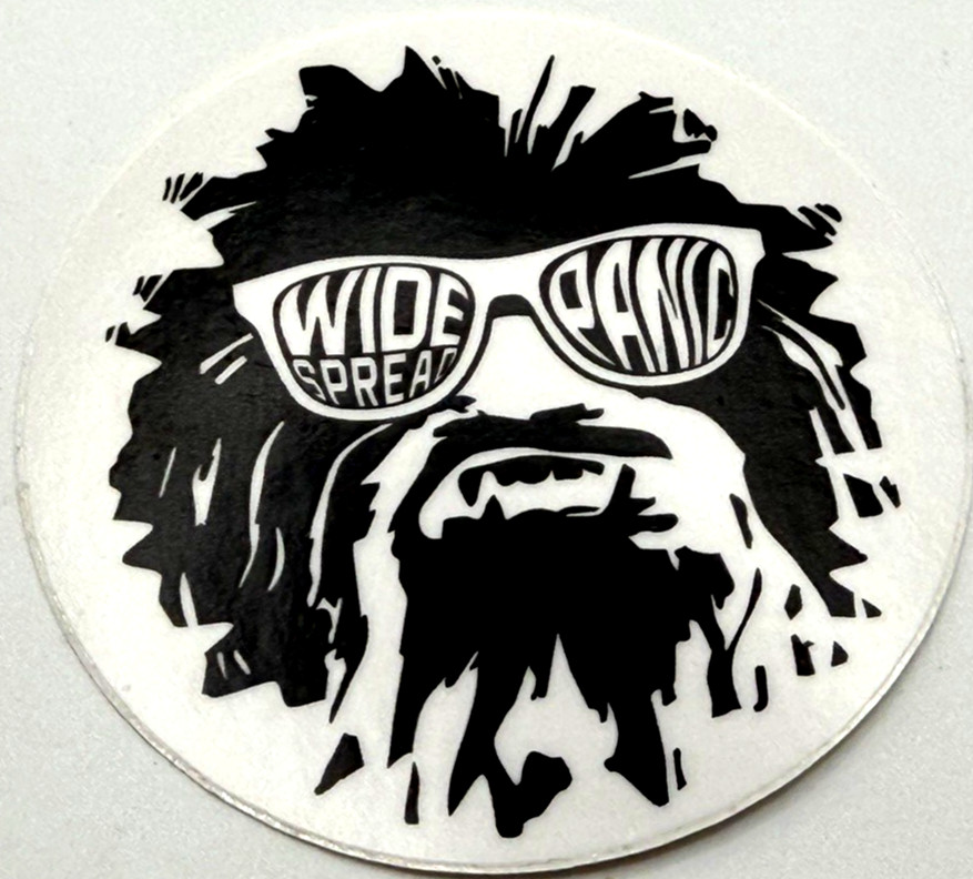 Widespread Panic Wookie Sticker – White – Round Official – Old Guard Graphics