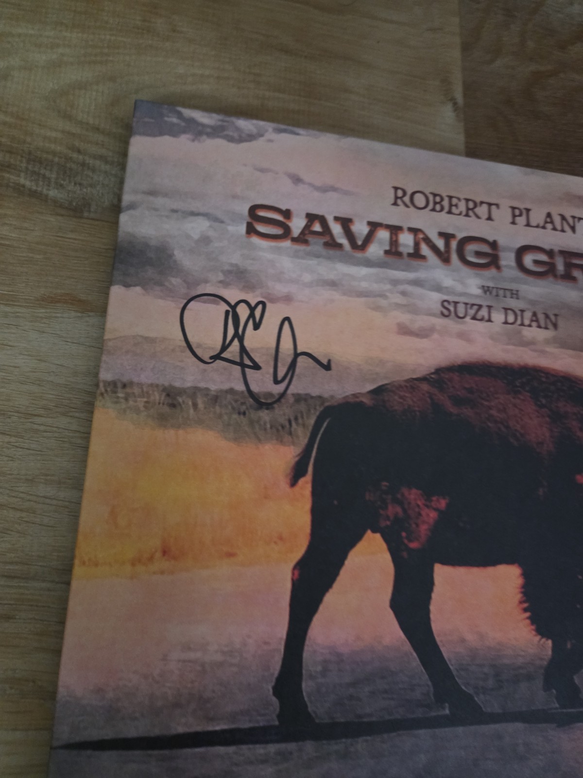 ROBERT PLANT Autographed Signed Saving Grace Vinyl LP Album PSA COA Holo Sticker