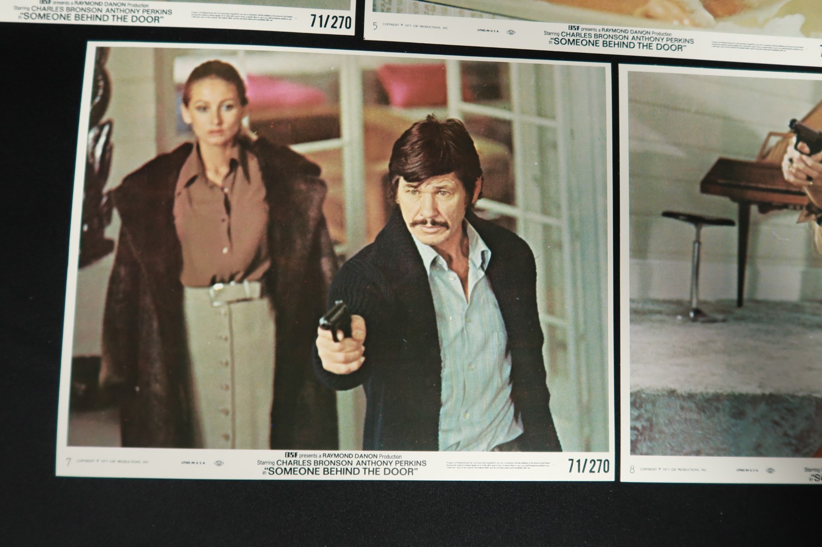 Someone Behind The Door 1971 Lobby Cards Mini Stills 8 x 10 NSS 71/270 Bronson