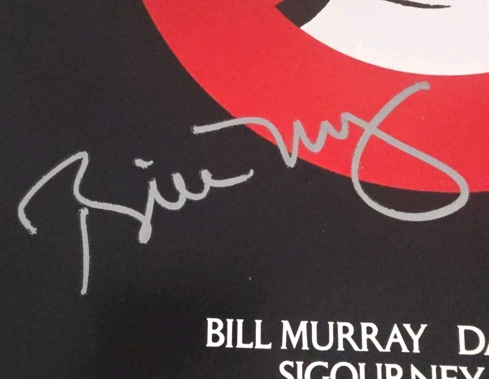 GHOSTBUSTERS Cast Signed Movie Poster Photo 11×17 Bill Murray Dan Aykroyd COA