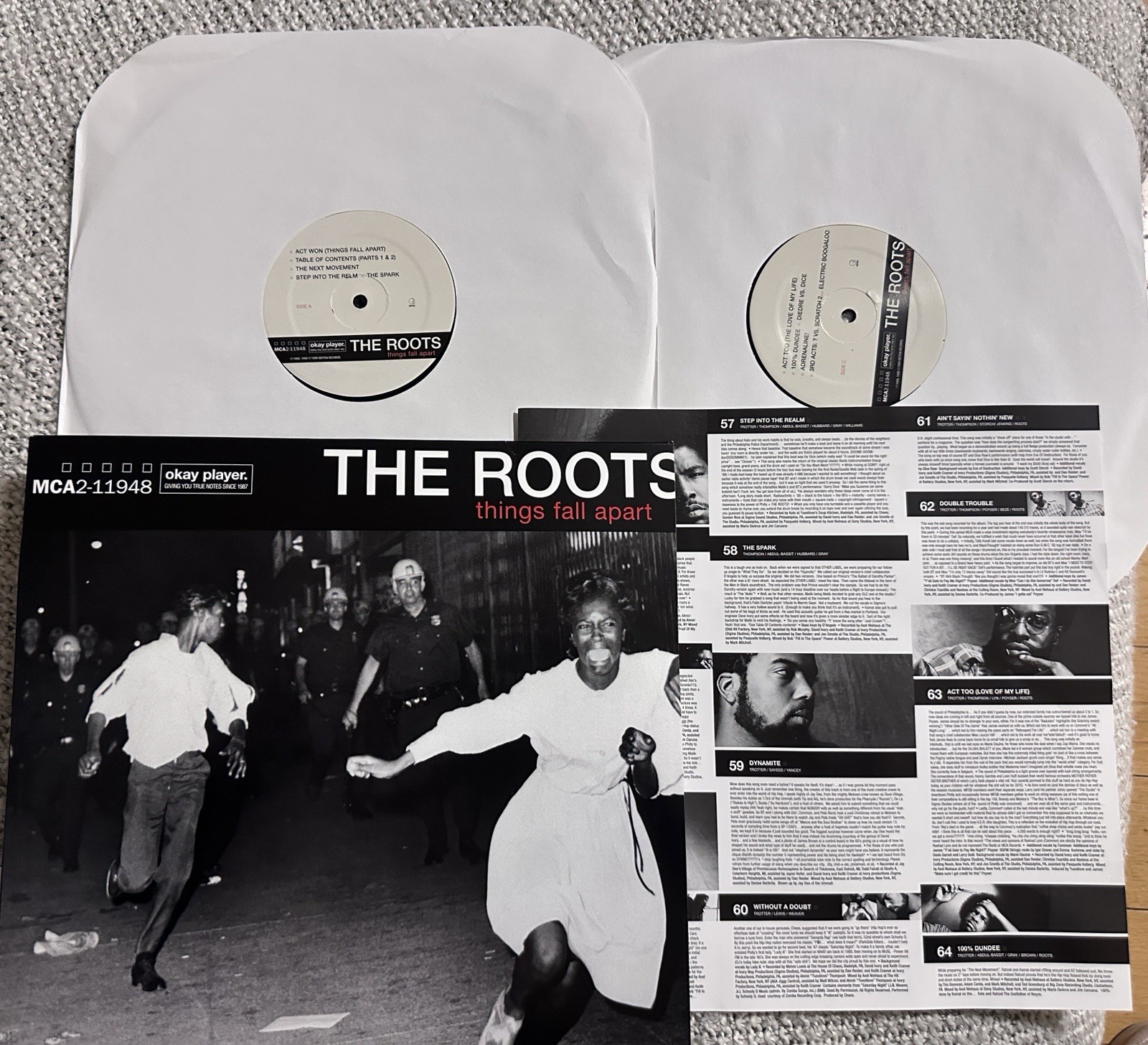 Black Thought The Roots Things Fall Apart Signed Vinyl Record RARE