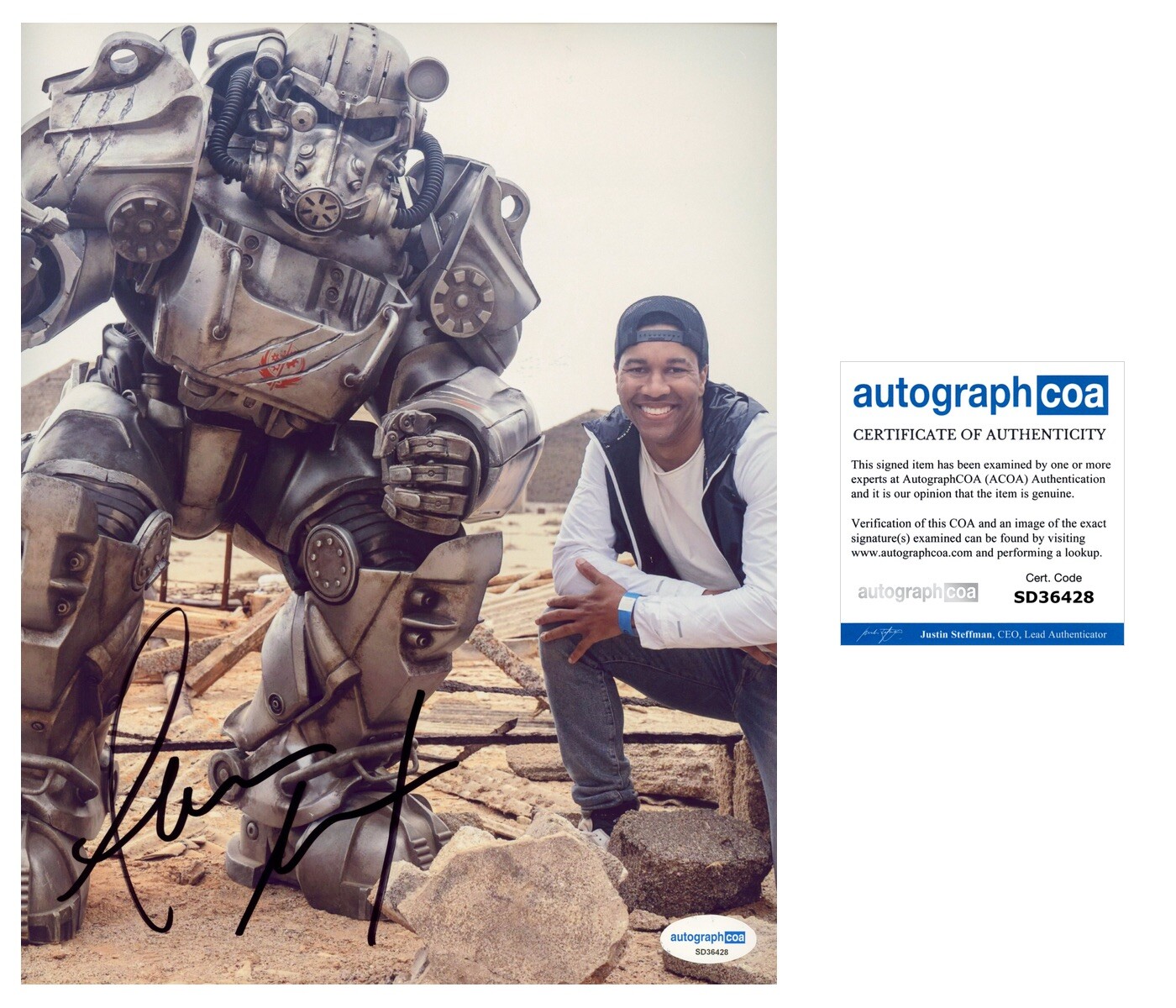 Aaron Moten ‘Fallout’ Signed 8×10 Photo TV Show ‘Maximus’ ACOA Amazon PROOF
