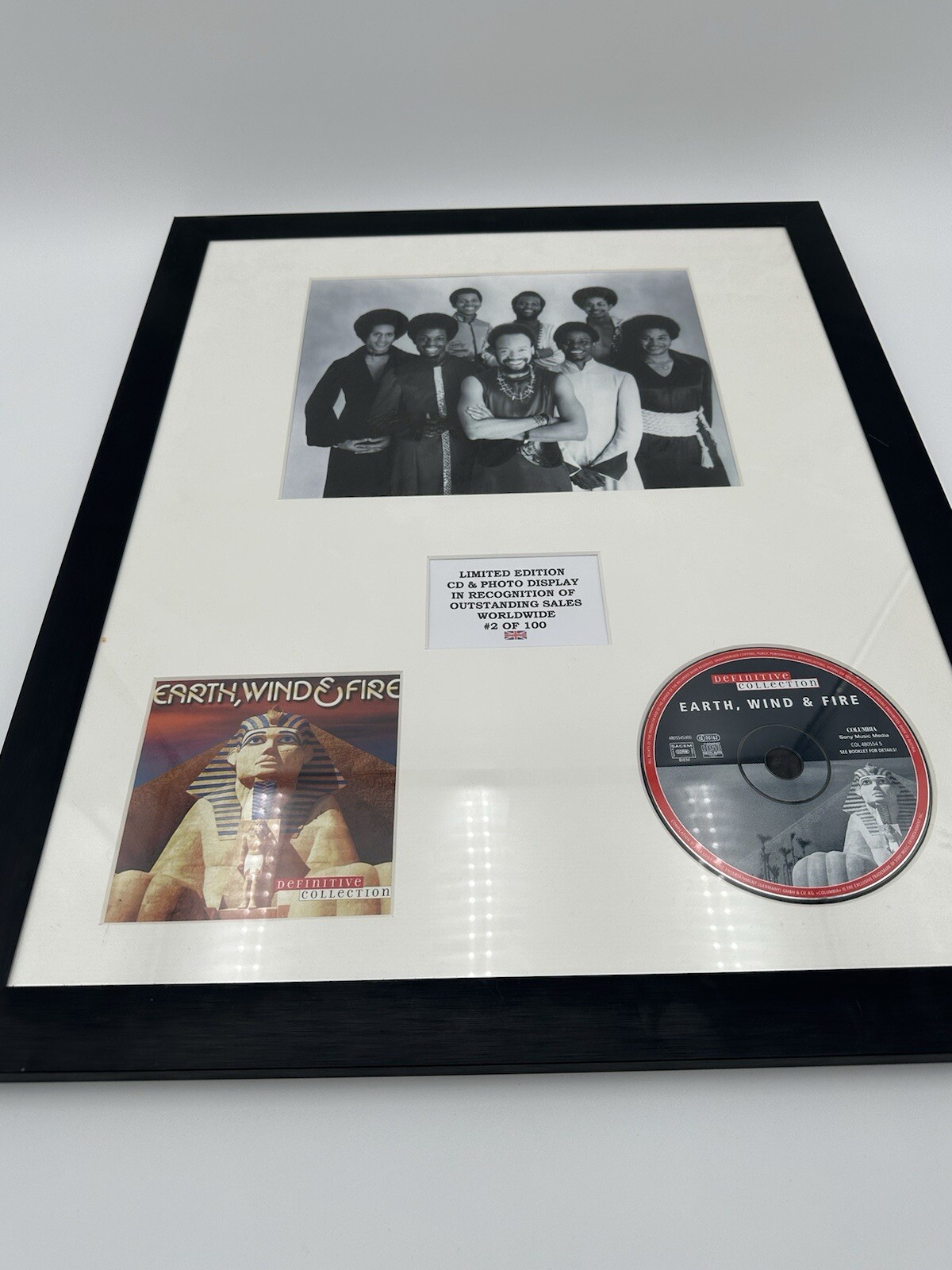 Earth, Wind & Fire : Definitive Collection -Framed Photo CD Artwork With COA