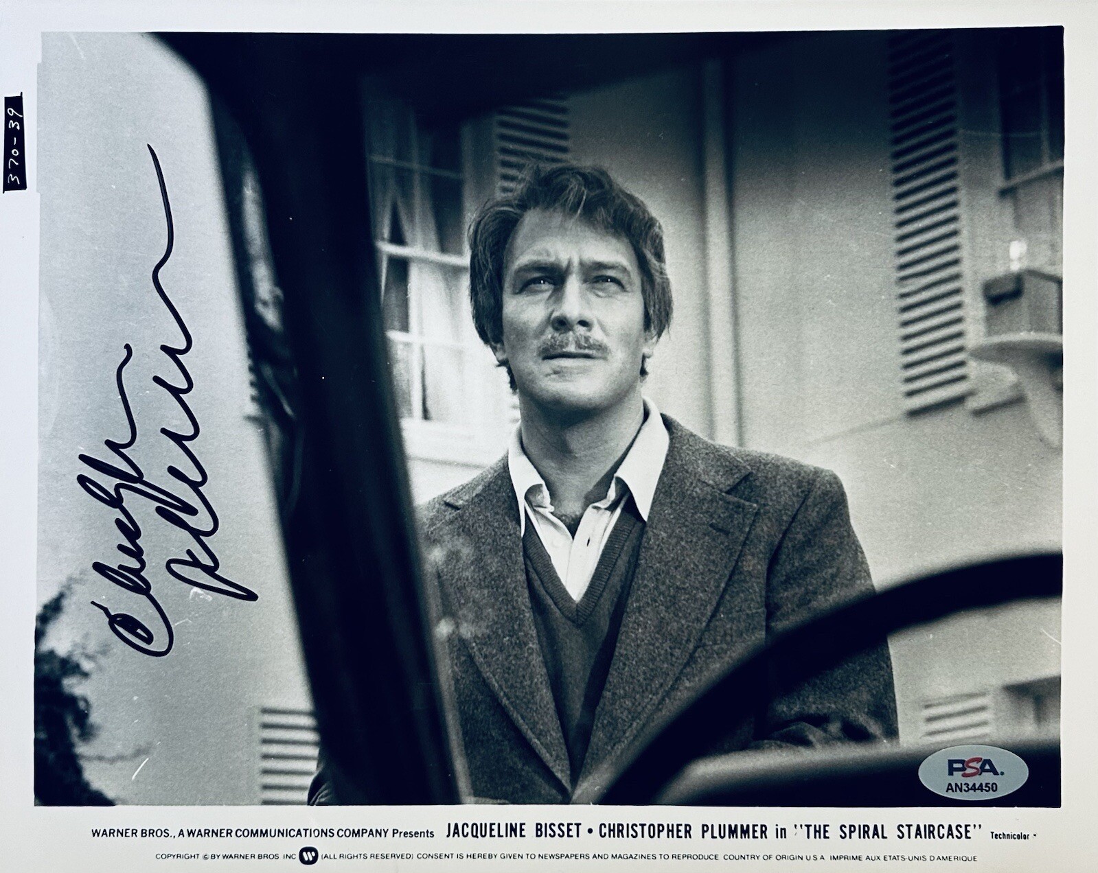 PSA DNA Christopher Plummer Signed 8×10 Publicity Photo Sound Of Music