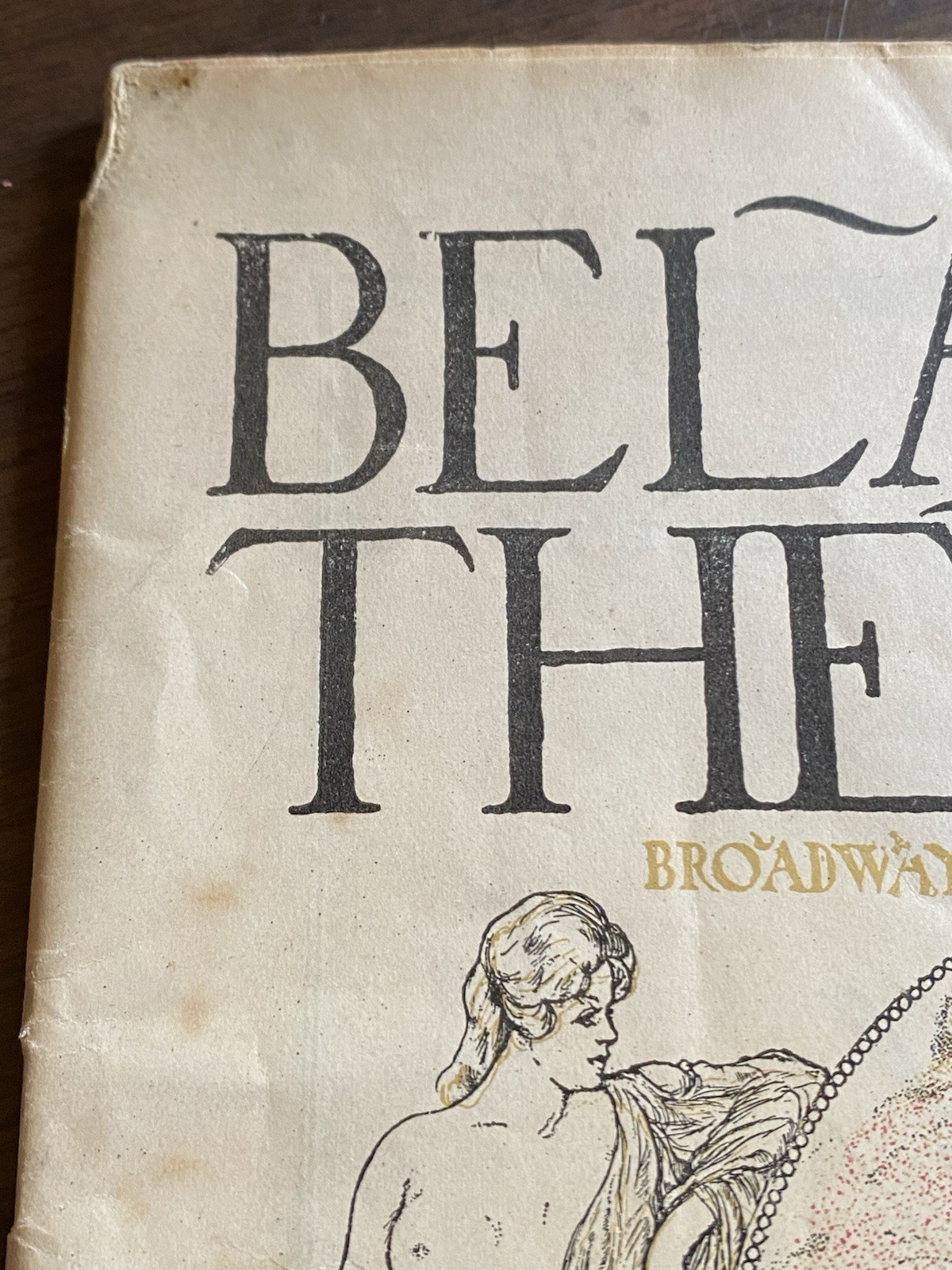 Belasco Theatre 1905 BROADWAY Program 42nd Street BATES Vintage New York Advert