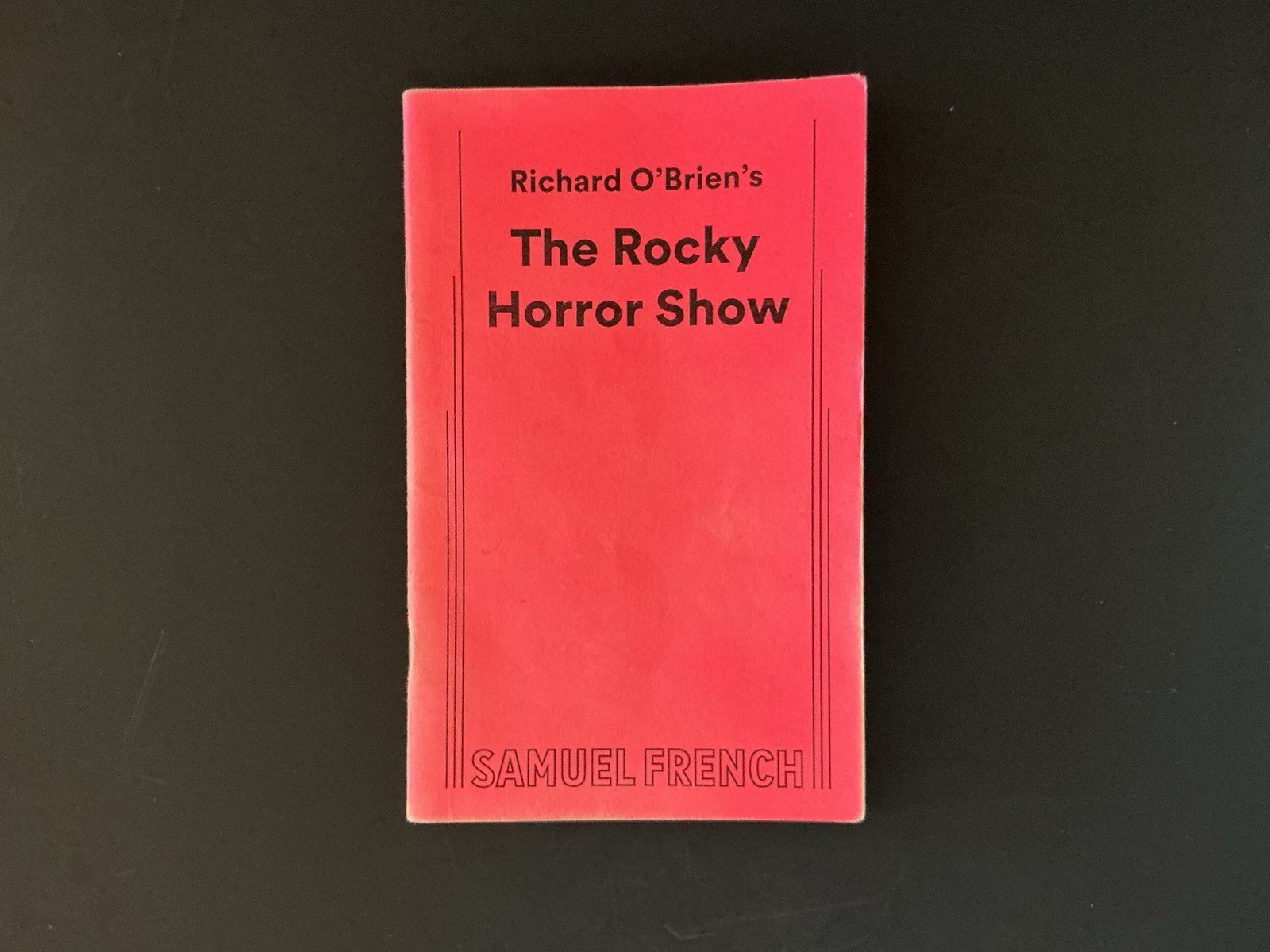 Rocky Horror Show Script Used