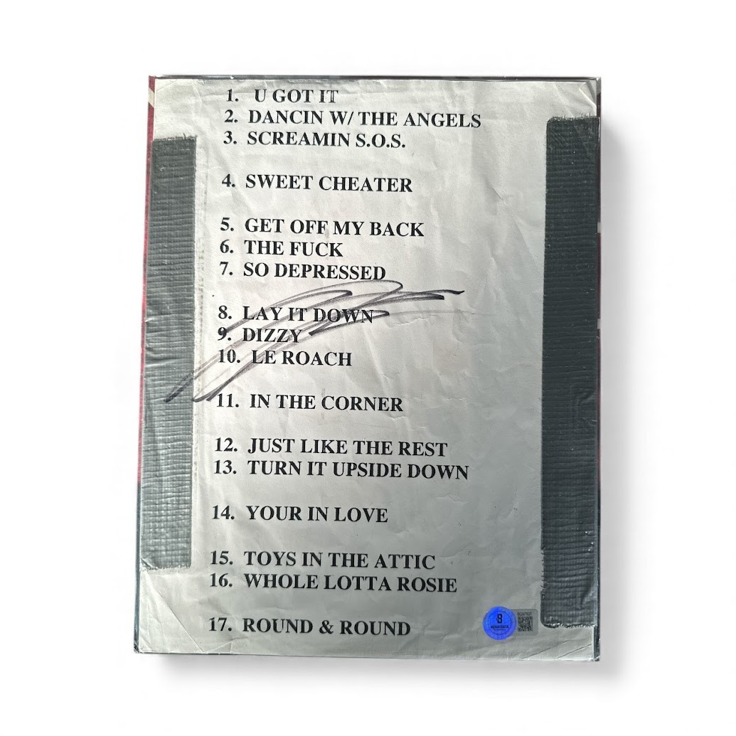 Ratt Frontman Stephen Pearcy Signed Set List 8×10 (Beckett Authenticated)