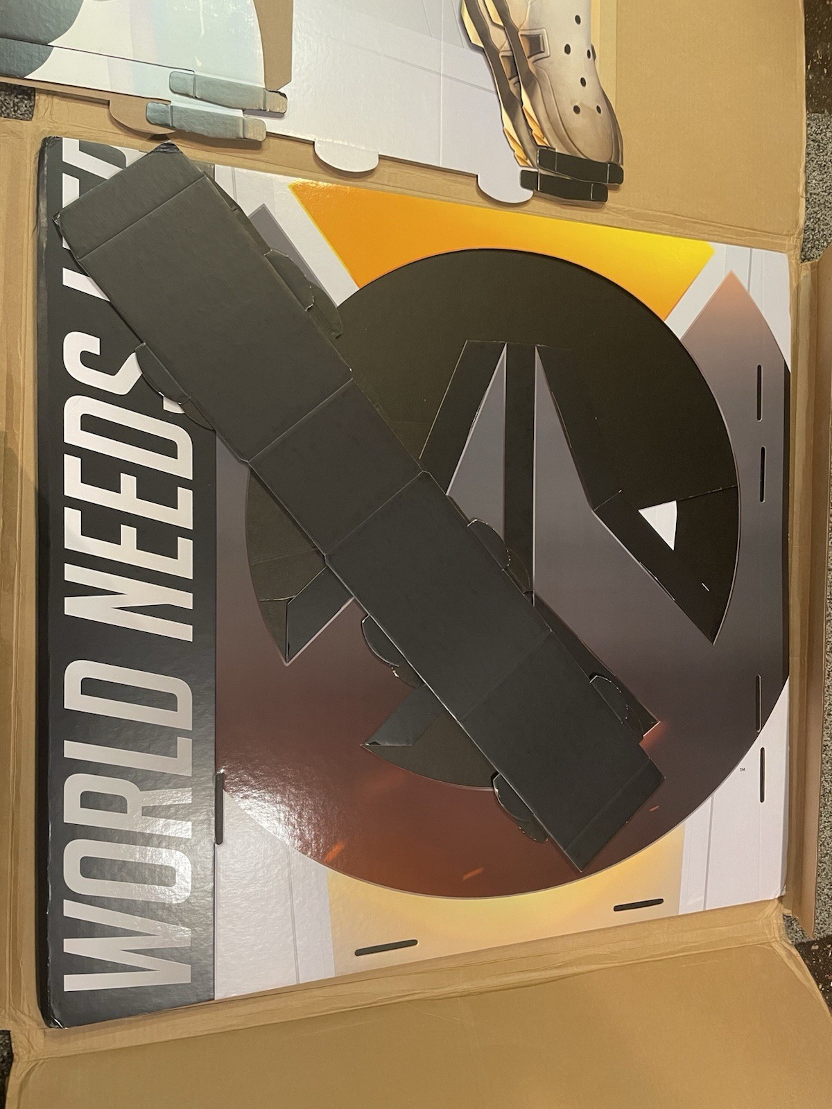 Overwatch Tracer Promotional Display Standee + Game Art Promo Box