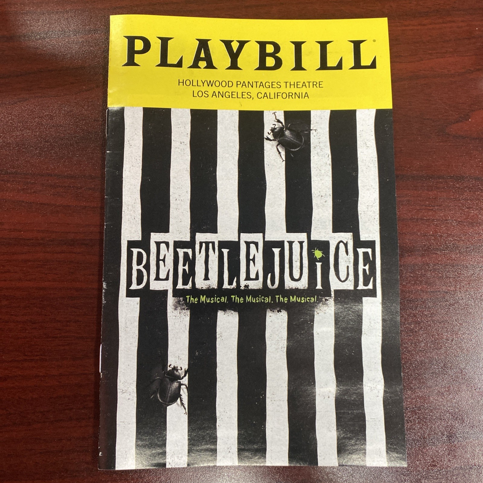 BEETLEJUICE – THE MUSICAL 2023 PLAYBILL Los Angeles Hollywood Pantages Theater