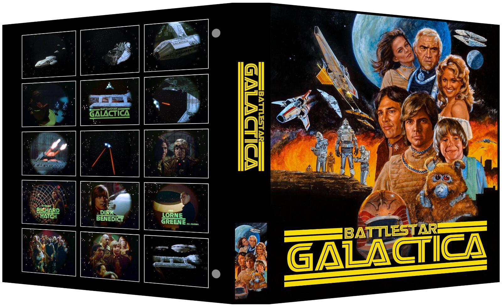 BATTLESTAR GALACTICA 1978 Custom 3-Ring Binder Photo & Trading Card Album