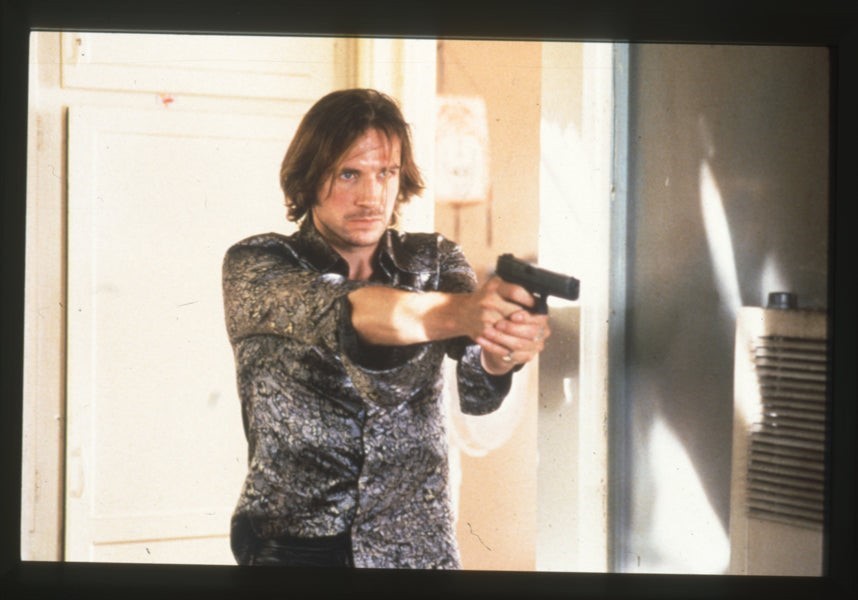 Ralph Fiennes Strange Days holding gun Original 35mm Photo Transparency 1995