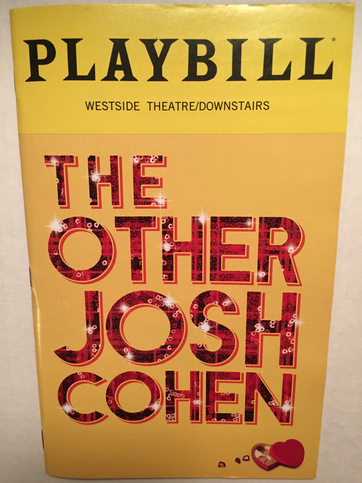 THE OTHER JOSH COHEN PLAYBILL BOOK OFF BROADWAY OCTOBER 2018