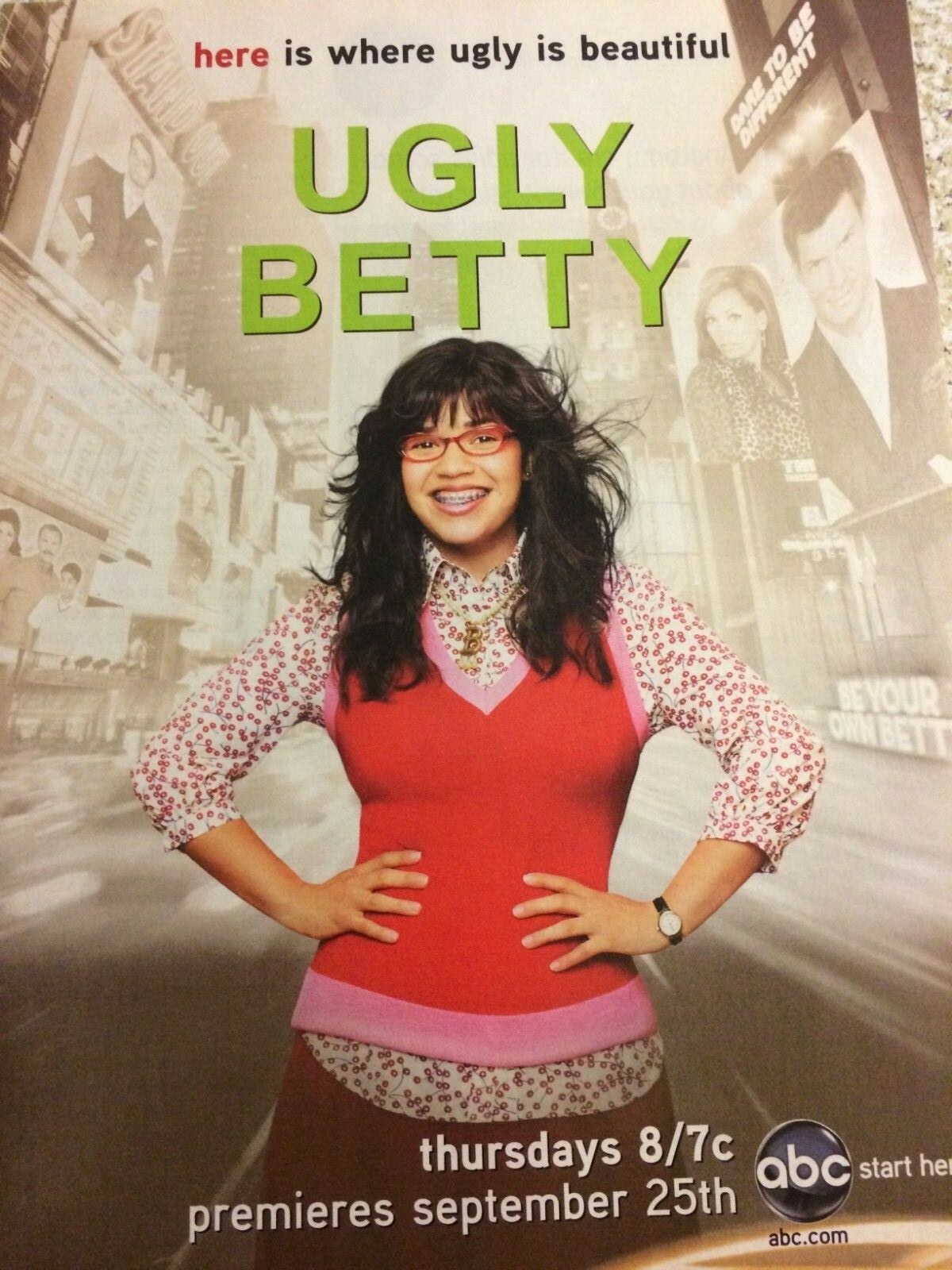 Ugly Betty, America Ferrera, Full Page Promotional Ad