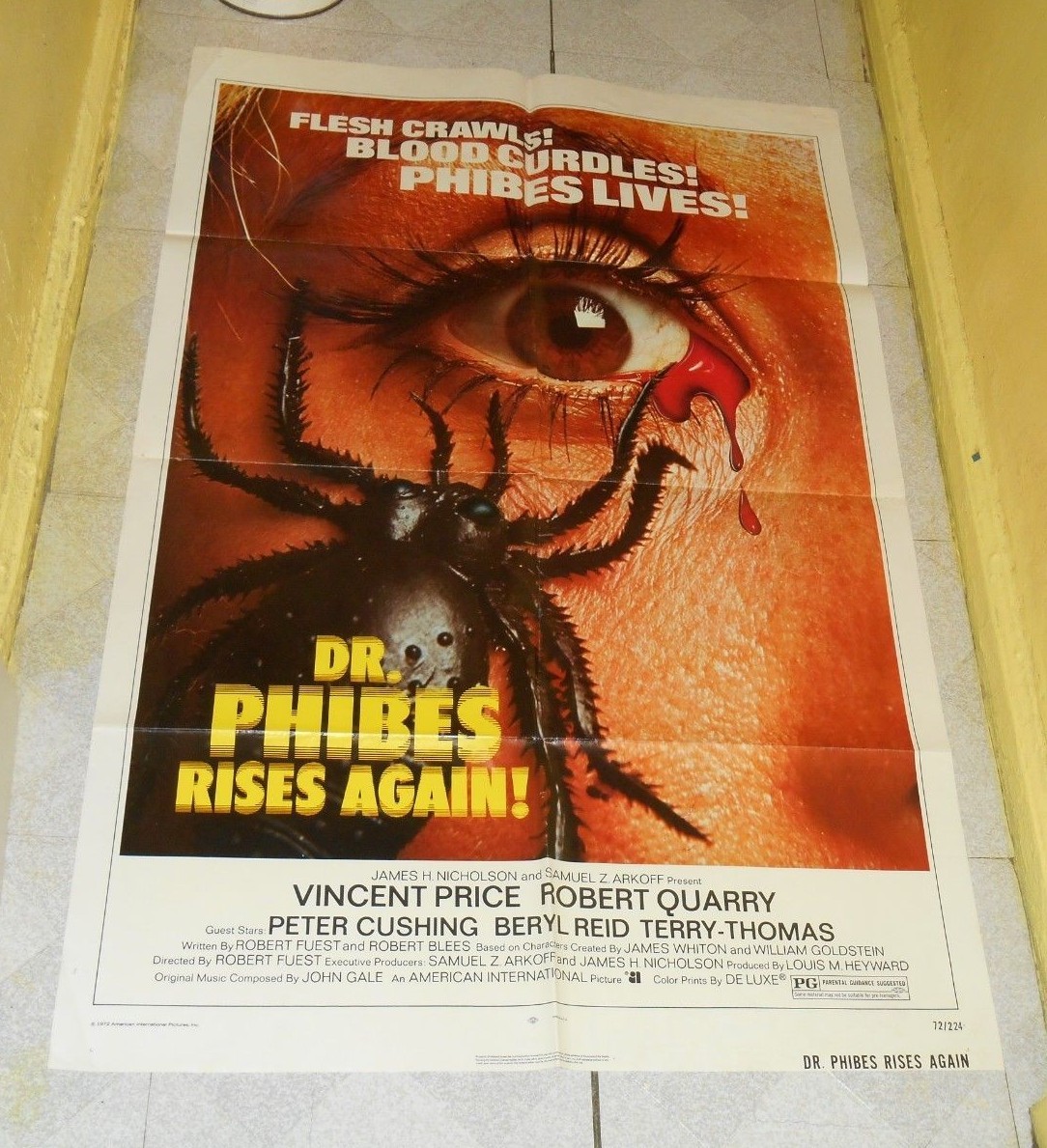original DR. PHIBES RISES AGAIN one-sheet movie poster