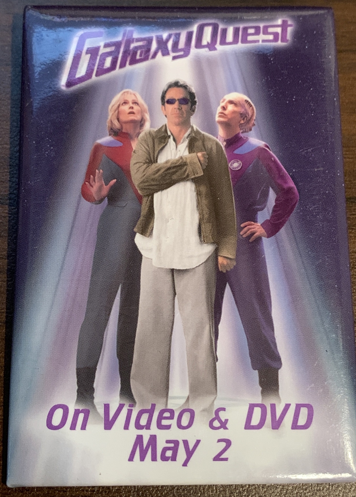 GALAXY QUEST 2000 Official Video & DVD Movie Promo Release Button Pin