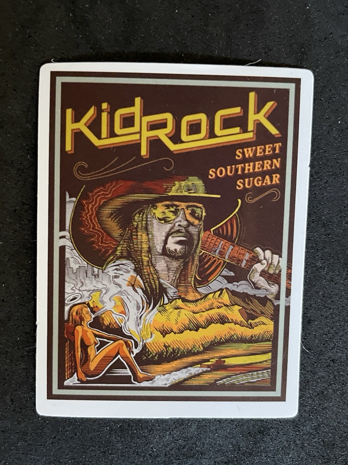 Kid Rock Mini Sticker 90s Rap Rock Band MI Sweet Southern Sugar for Laptops New