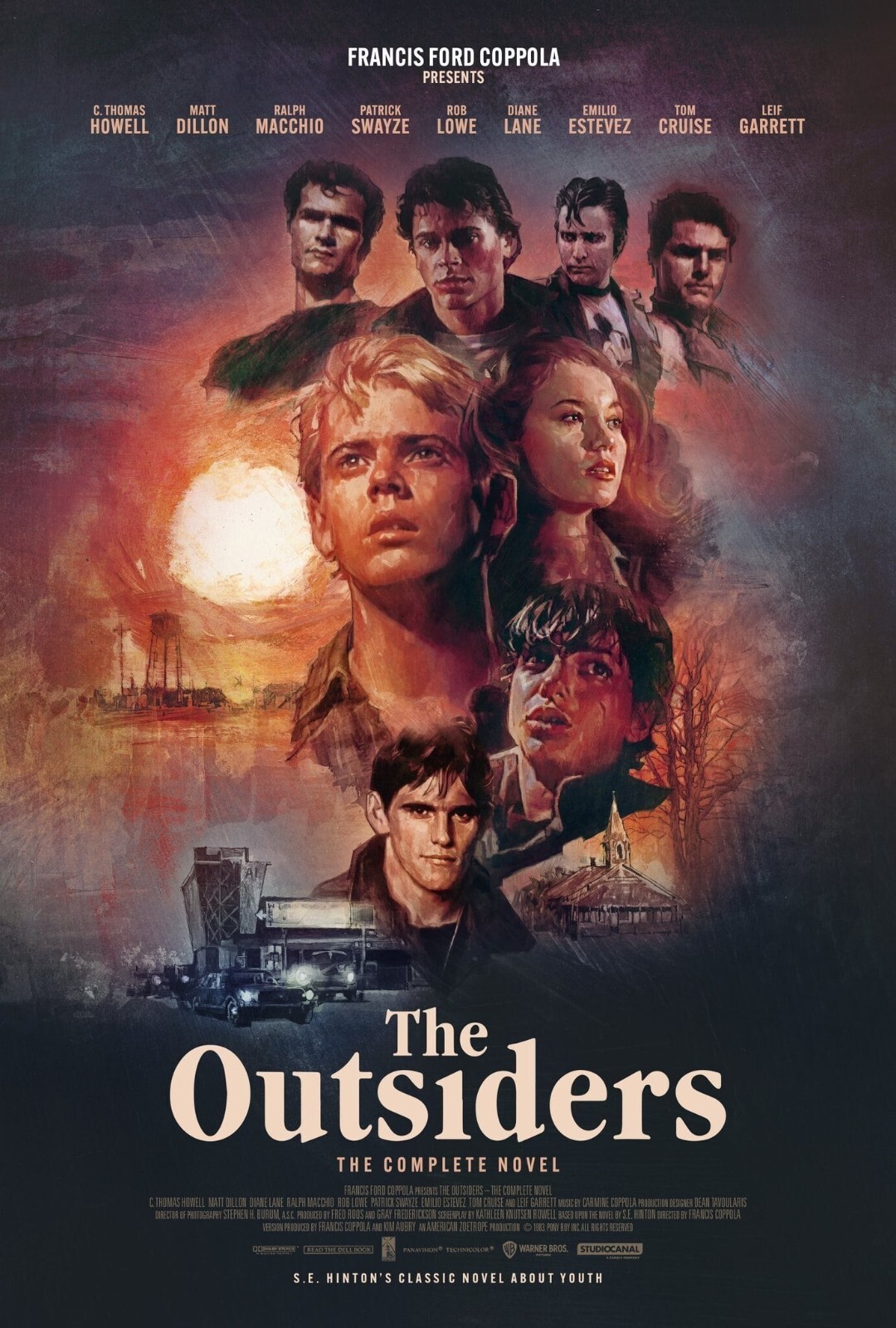 1983 The Outsiders Movie Poster 11X17 Patrick Swayze Tom Cruise Ralph Macchio 🍿