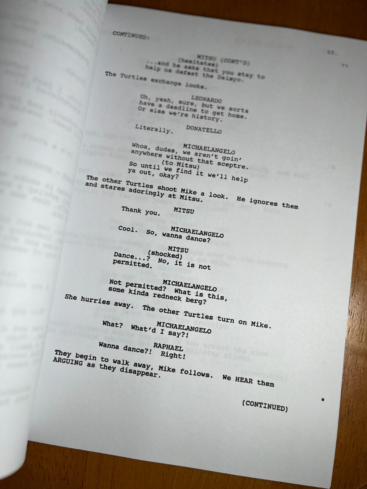 Teenage Mutant Ninja Turtles III Script Signed- Autograph Reprints 114 Pgs- TMNT