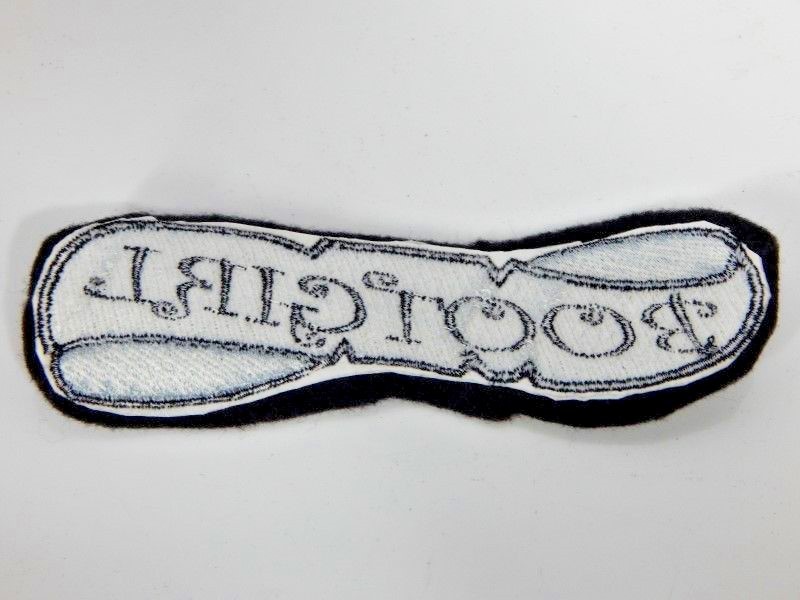 Rare Bootgirl Rocker & Roll Banner Patch Retro Ska Nick Name Northern Soul DIY