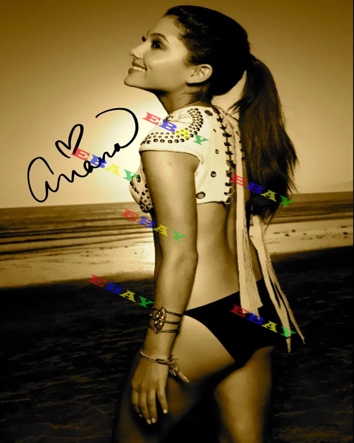 Ariana Grande as Cat Valentine Victorious Autographed Signed 8×10 Photo Reprint