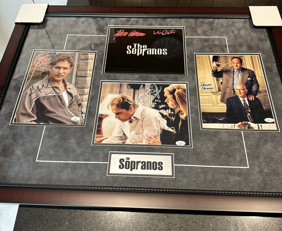 The Sopranos Signed Photo Frame Autographed Michael Imperioli Chianese +More JSA