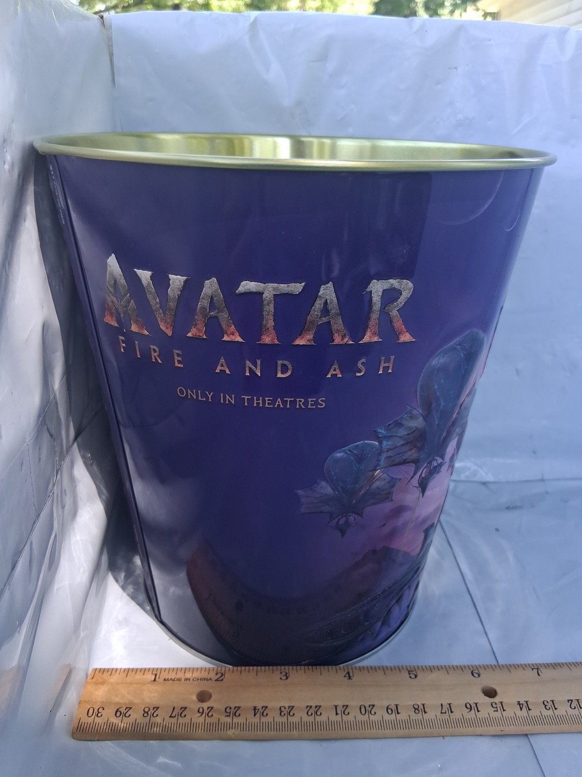 Avatar Fire And Ash Popcorn Bucket Tin AMC, Brand New Never Used