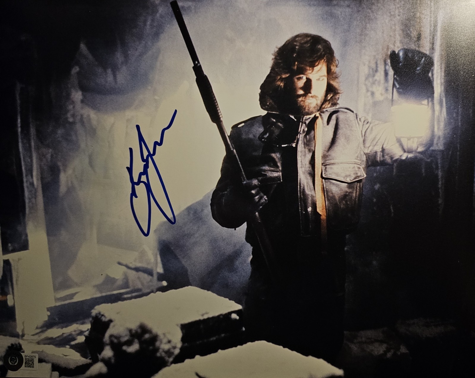 KURT RUSSELL SIGNED AUTOGRAPH 11X14 JOHN CARPENTER’S THE THING BECKETT BAS