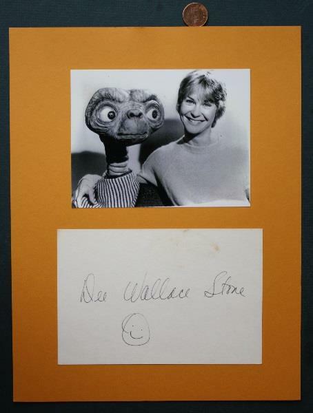 ET- Cujo-Howling star Dee Wallace Stone signed autographed card & photo set —-