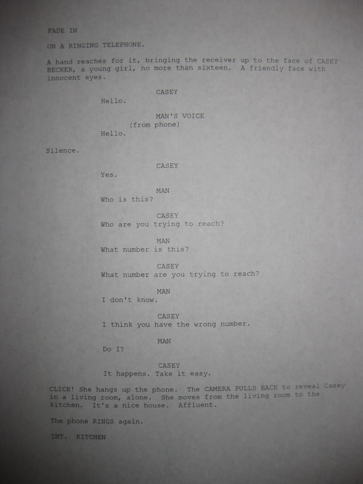 Scream Signed Film Script X14 Wes Craven Neve Campbell Skeet Ulrich 1996 REPNT