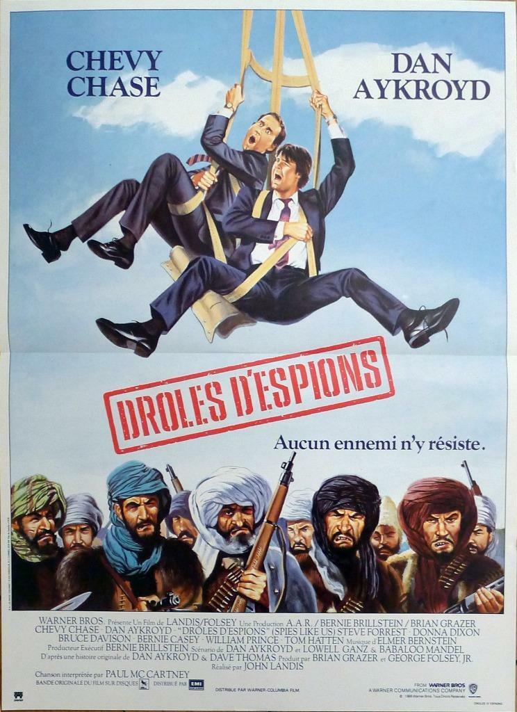 SPIES LIKE US – LANDIS / CHASE / AYKROYD – ORIGINAL FRENCH MOVIE POSTER