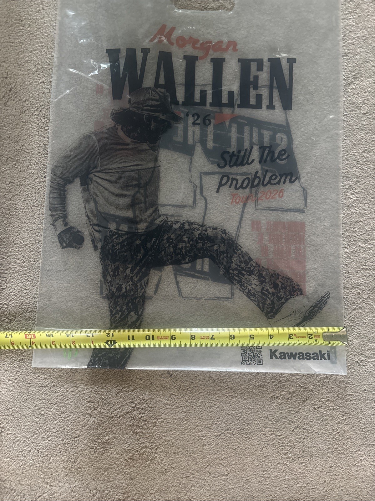 Morgan Wallen Still The Problem Tour 2026 Merch Bag Vegas All Cities Chicago XL