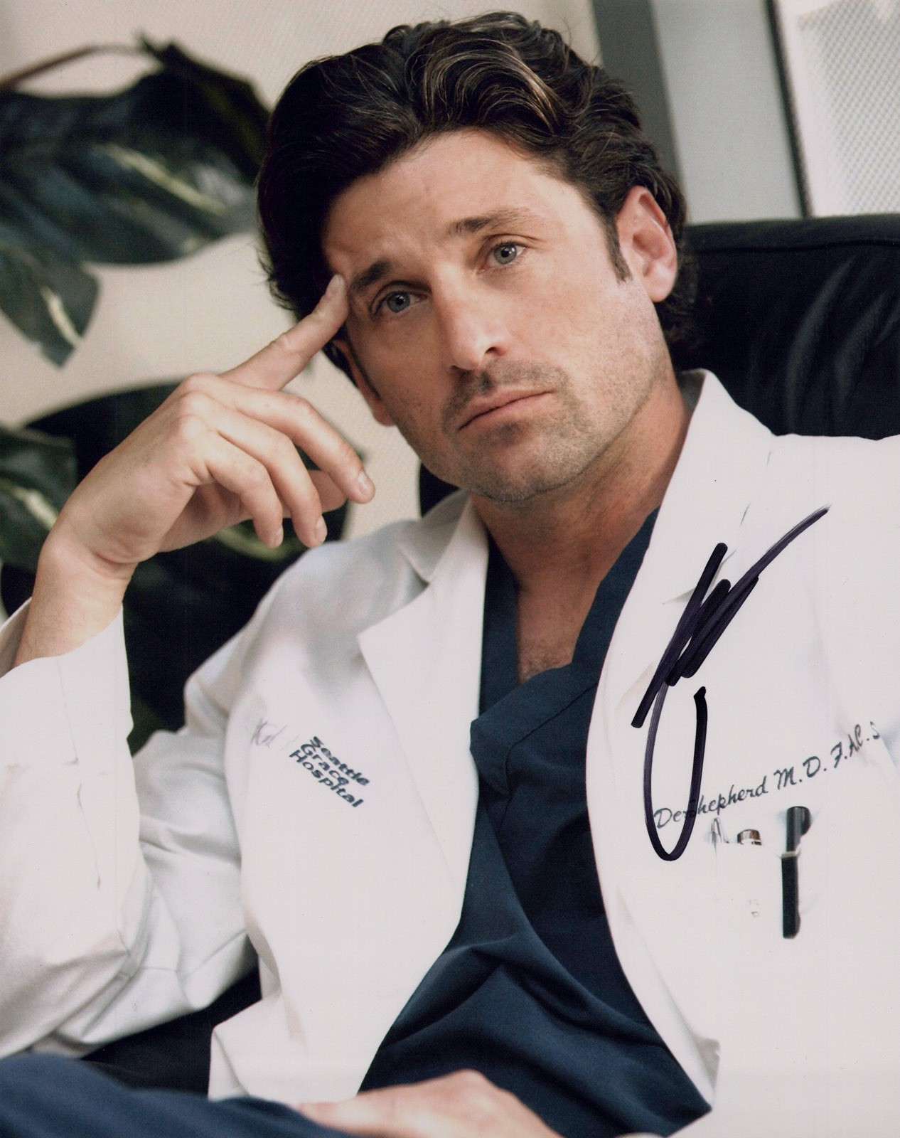 Patrick Dempsey signed “GREY’S ANATOMY” 8×10 Photo EXACT PROOF e McDreamy COA