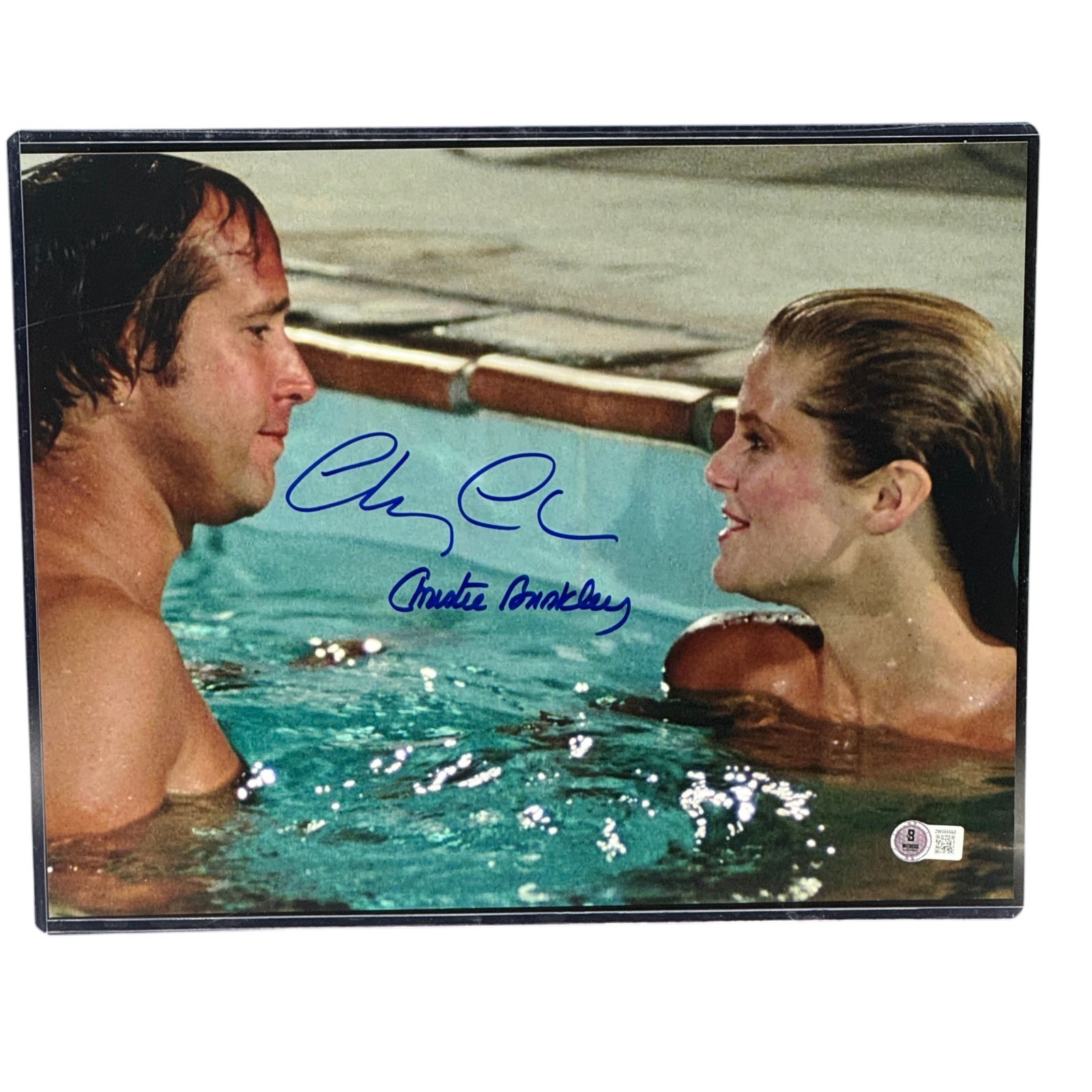 Chevy Chase & Christie Brinkley 11×14 Vacation Photo Autograph Beckett Authentic