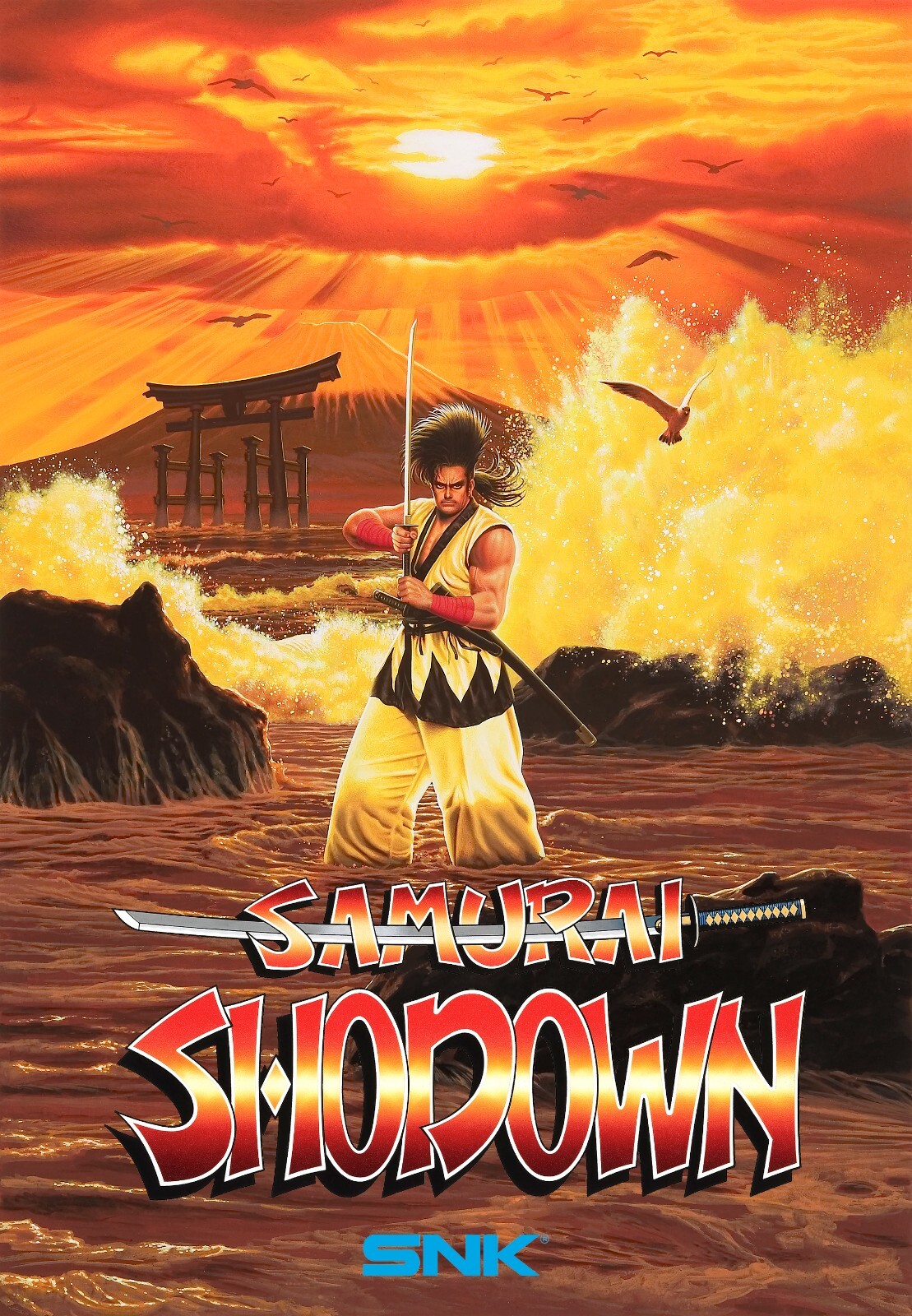 Samurai Shodown Spirits SNK Arcade Neo Geo Classic Video Game Poster