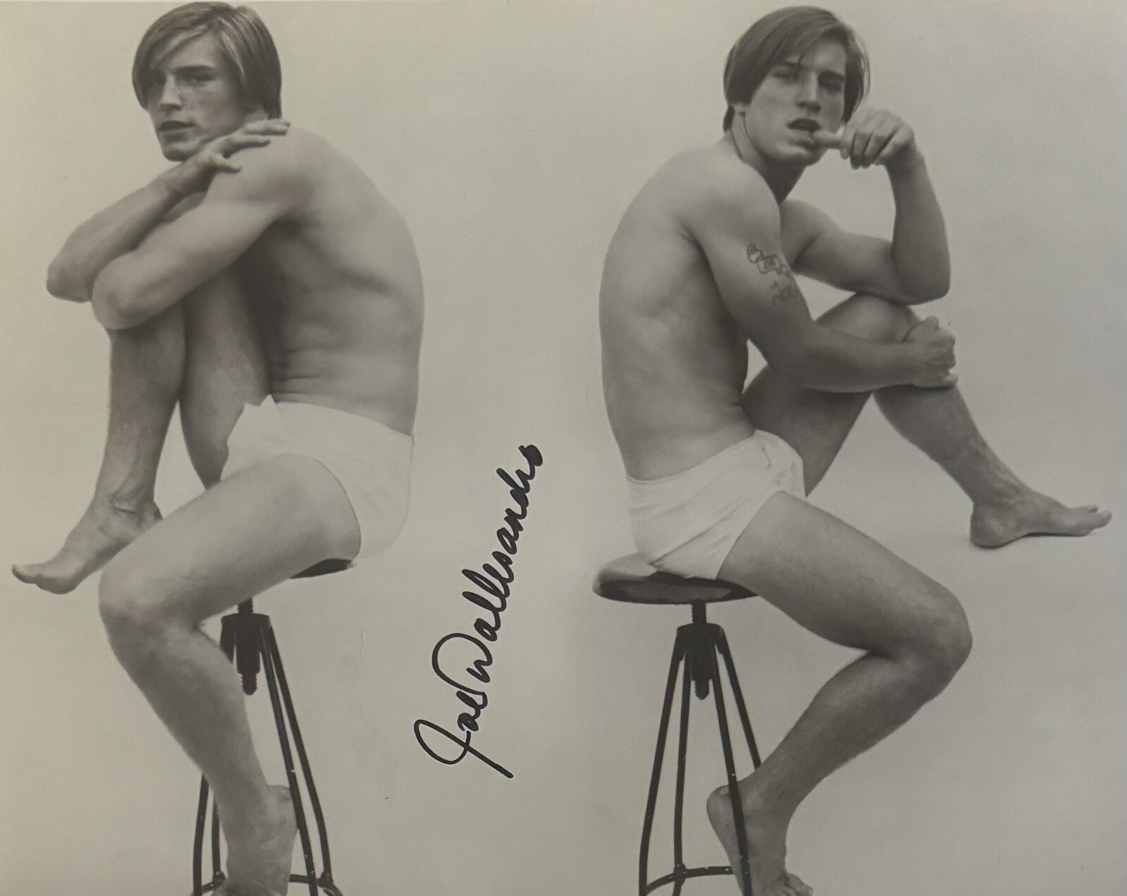 Joe Dallesandro signed Autographed 8×10 Photo Sexy Andy Warhol In Silver