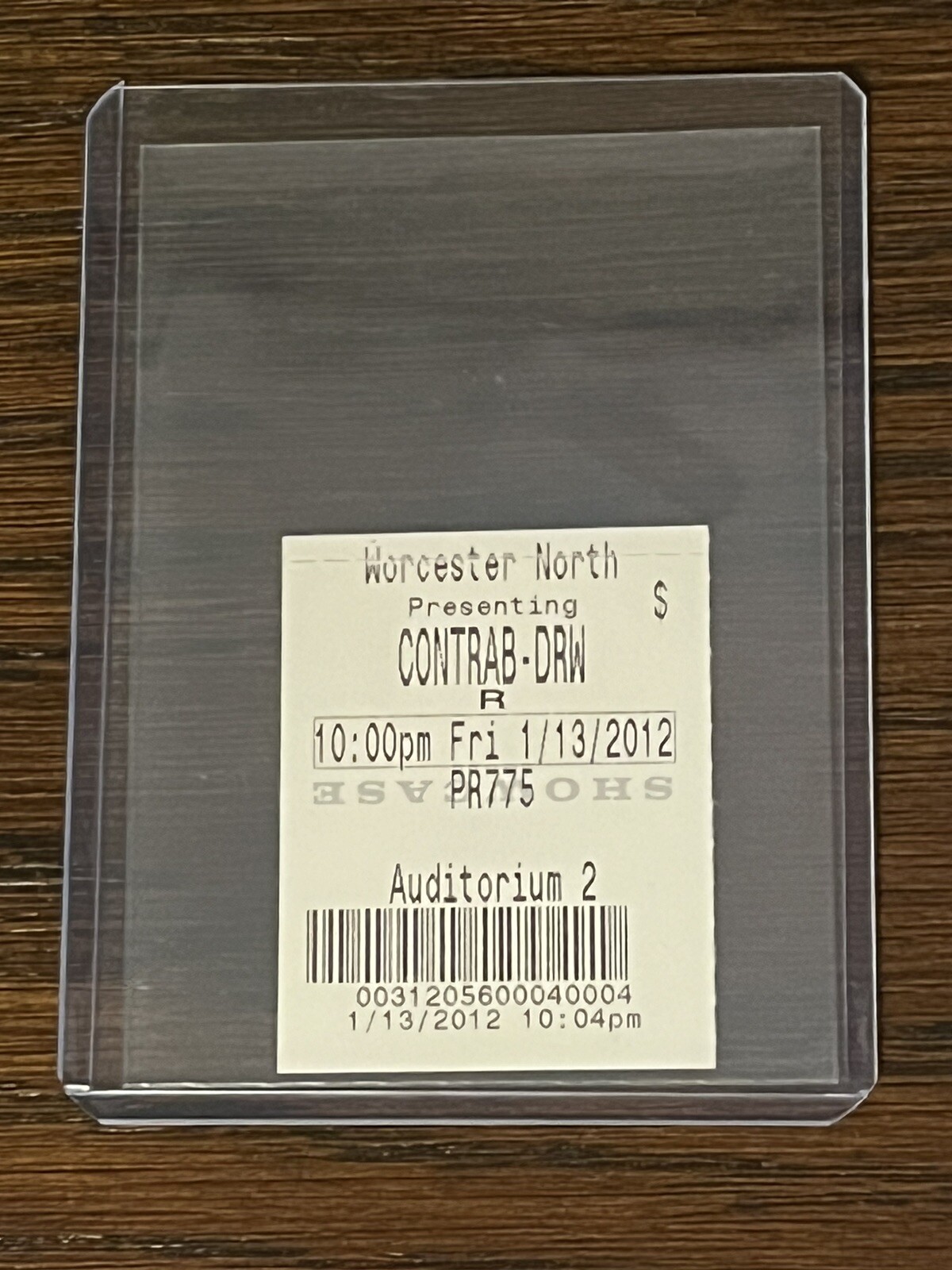 Opening Night Premiere – Contraband – 2012 Movie Ticket Collectible – Wahlberg