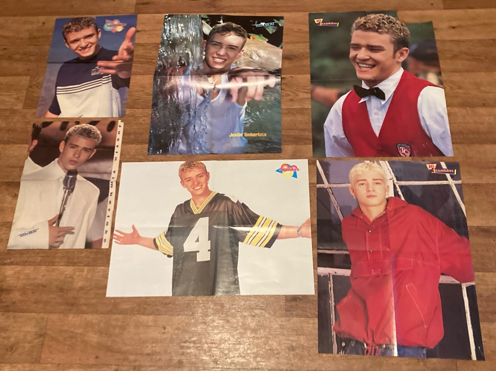 N Sync/Justin Timberlake/L FO/Backstreet Boys/FIVE Posters Lot 20×15 Lot X6 P5