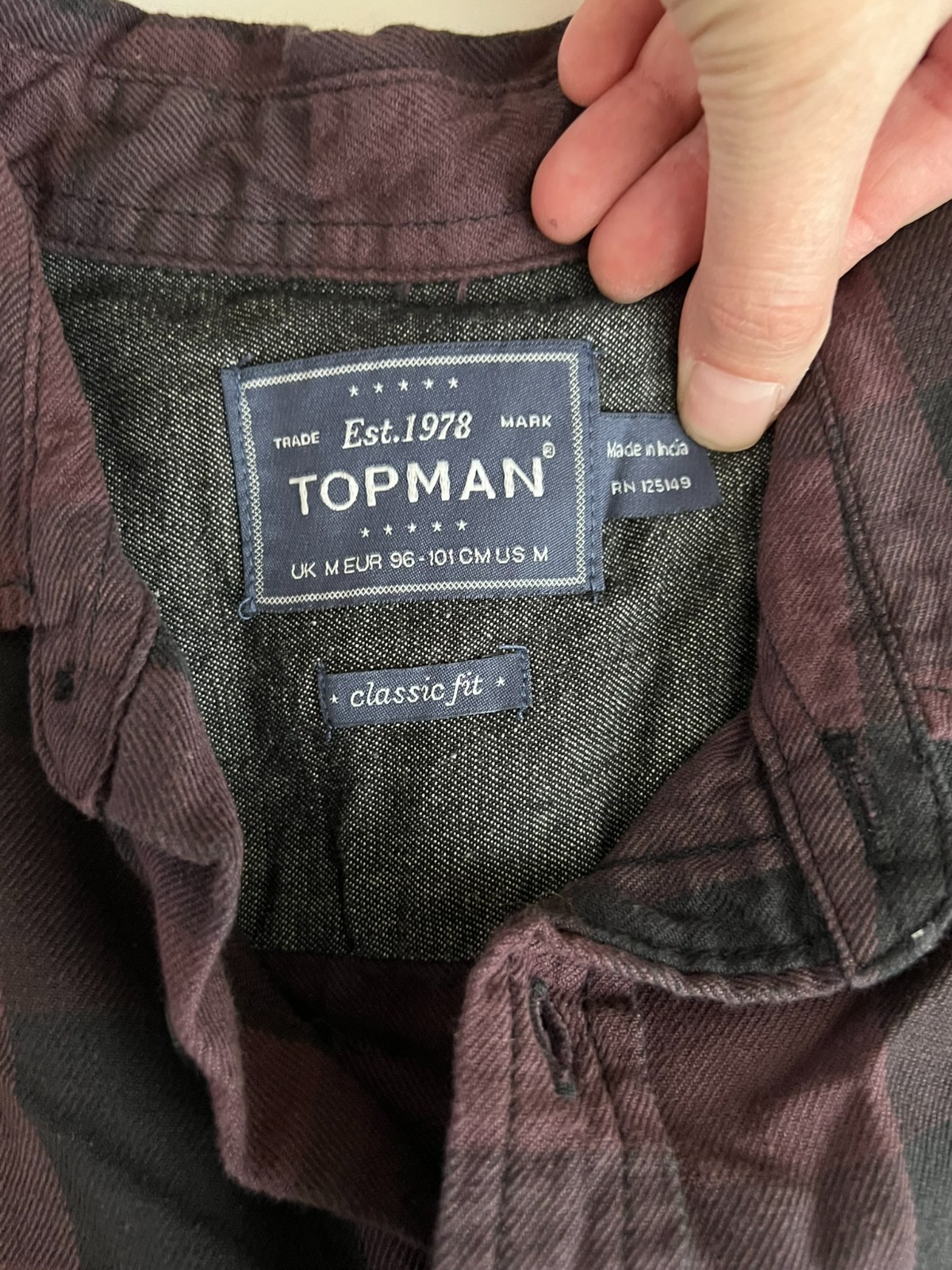 ANDREW GARFIELD / The Amazing Spider-Man 2 MOVIE WARDROBE Topman Medium Flannel