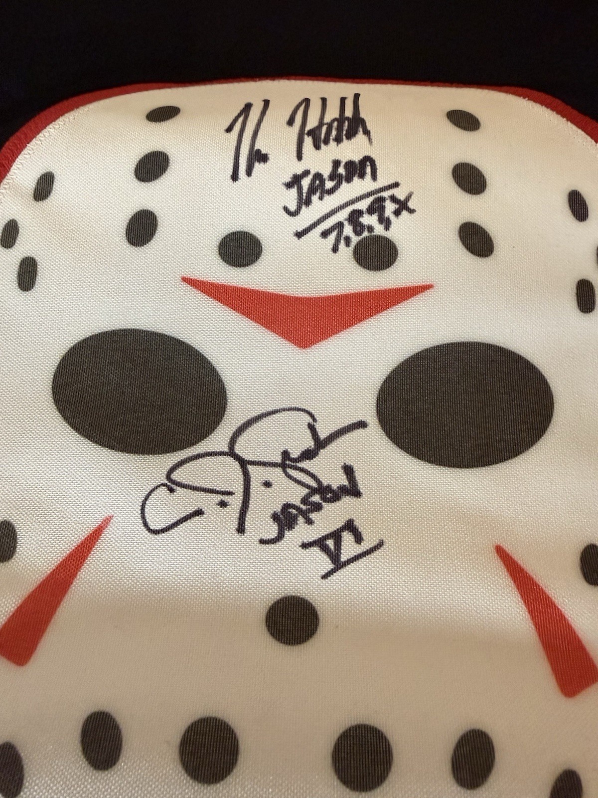 KANE HODDER, CJ GRAHAM, ARI LEHMAN SIGNED FRIDAY THE 13TH HOCKEY JERSEY *no COA*