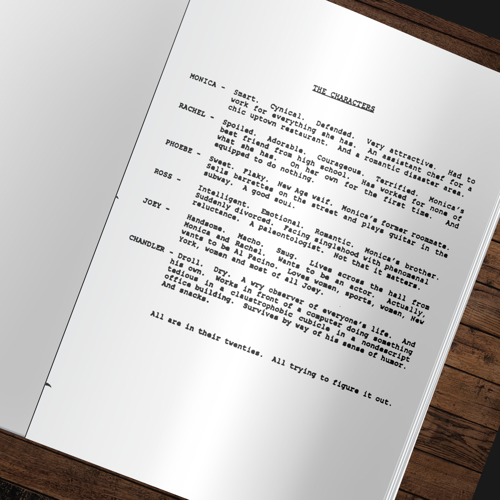 Friends Pilot EP Script Autograph Signed Reprints Friends Pilot Script