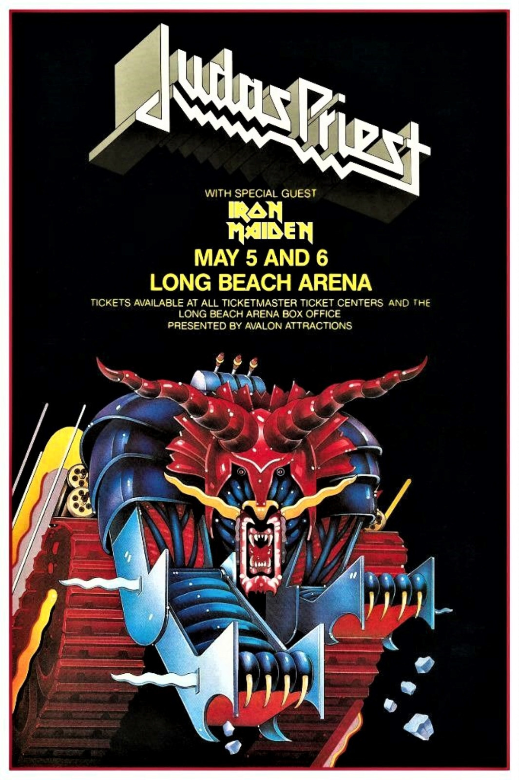 Judas Priest Concert Poster 12 X 18 Free Shipping
