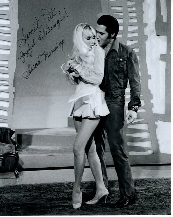 SUSAN HENNING Signed w/ ELVIS PRESLEY ’68 COMEBACK SPECIAL 8×10 Photo – To Pat